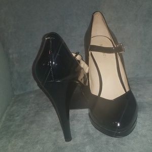 Nine West black high heels